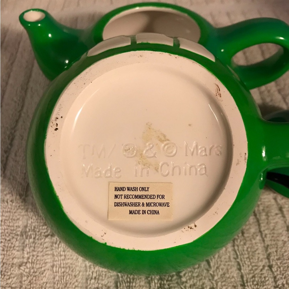 Vintage M&M'S Green Teapot and Cup Set - Picture 4 of 4